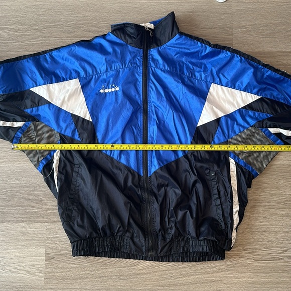 Vintage Matching Diadora Zip Track Jacket Windbreakers - Picture 11 of 14